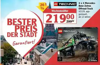 Globus Lego Technic 4x4 Mercedes-benz Zetros Offroad-truck Angebot