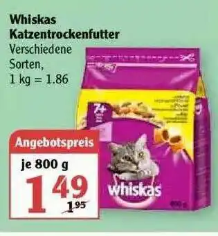 Globus Whiskas Katzentrockenfutter Angebot