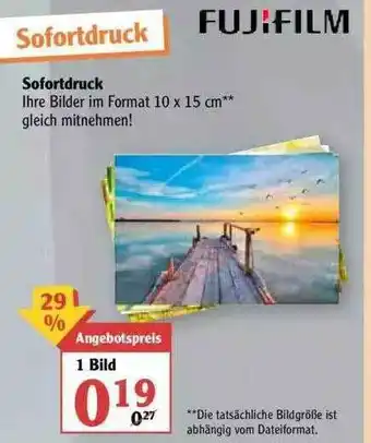 Globus Sofortdruck Fujifilm Angebot