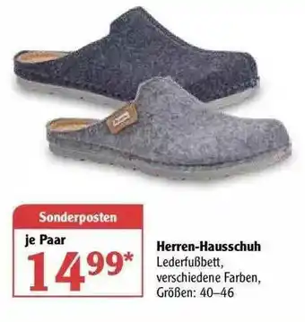 Globus Herren-hausschuh Angebot