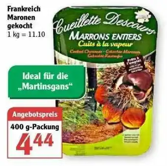 Globus Frankreich Maronen Gekocht Angebot