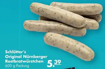 Handelshof Schlütter's Original Nürnberger Rostbratwürstchen 600g Angebot