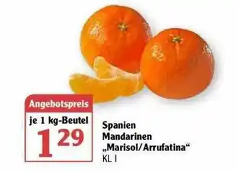 Globus Spanien Mandarinen „marisol-arrufatina” Angebot