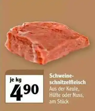 Globus Schweine Schnitzelfleisch Angebot