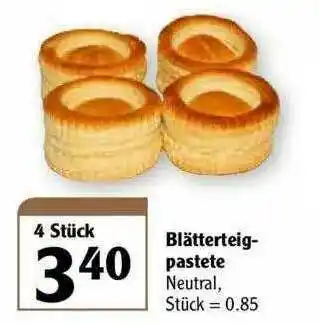 Globus Blätterteig Pastete Angebot