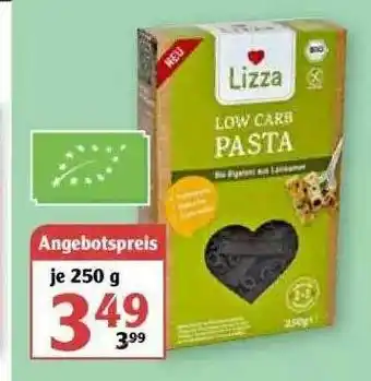 Globus Lizza Low Carb Pasta Angebot