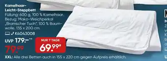 Galeria KÜNSEMÜLLER Kamelhaar- Leicht-Steppbett Angebot