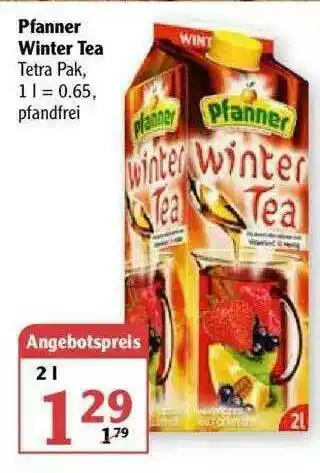 Globus Pfanner Winter Tea Angebot