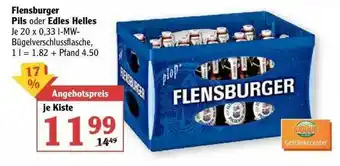 Globus Flensburger Pils Oder Edles Helles Angebot