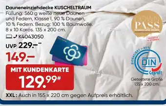 Galeria HÄUSSLING Dauneneinziehdecke KUSCHELTRAUM Angebot