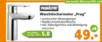 Globus Baumarkt Primaster Waschtischarmatur „prag” Angebot