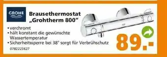 Globus Baumarkt Grohe Brausethermostat „grohtherm 800” Angebot