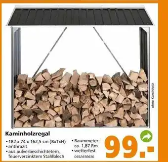 Globus Baumarkt Kaminholzregal Angebot