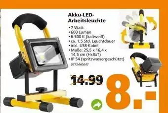 Globus Baumarkt Akku-led-arbeitsleuchte Angebot