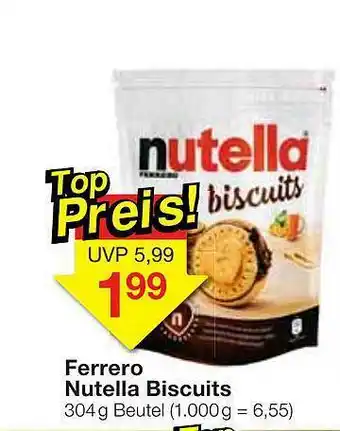 Jawoll Ferrero Nutella Biscuits Angebot