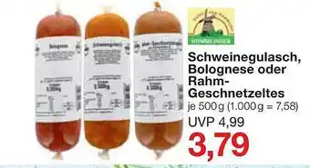 Jawoll Schweinegulasch, Bolognese Oder Rahm Geschnetzeltes Angebot