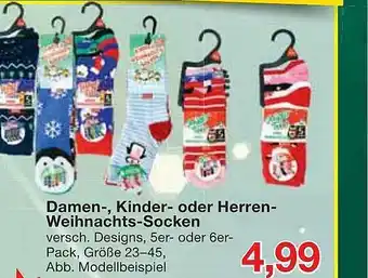 Jawoll Damen. Kinder Oder Herren Weihnachts-socken Angebot