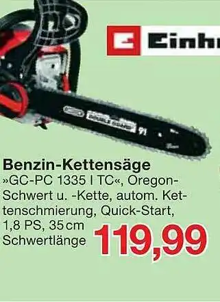 Jawoll Einhell Benzin-kettensäge Angebot