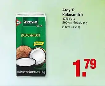 Markant Aroy-d Kokosmilch Angebot