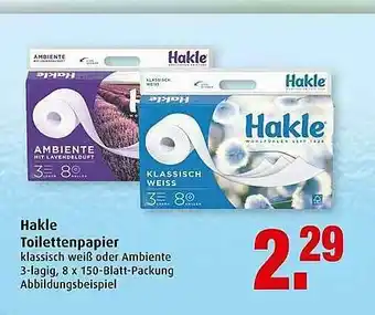 Markant Hakle Toilettenpapier Angebot