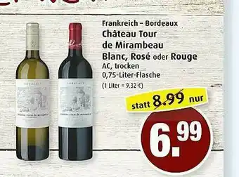 Markant Château Tour De Mirambeau Blanc, Rosé Oder Rouge Angebot