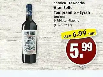 Markant Gran Sello Tempranillo-syrah Angebot