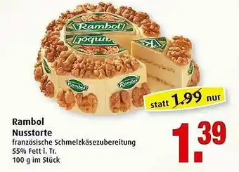 Markant Rambol Nusstorte Angebot