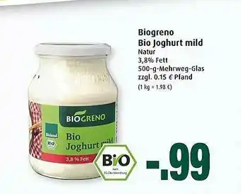 Markant Biogreno Bio Joghurt Mild Angebot