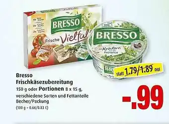 Markant Bresso Frischkäsezubereitung Angebot