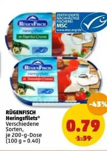 PENNY Rügenfisch Heringsfilets Angebot