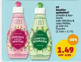 PENNY Fit Geschirrspülmittel Angebot