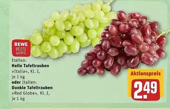 REWE Helle Tafeltrauben Oder Dunkle Tafeltrauben Angebot