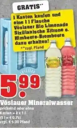 trinkgut Vöslauer Mineralwasser Angebot