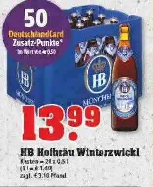 trinkgut Hb Hofbräu Winterzwickl Angebot