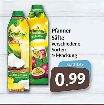 Markant Markt Pfanner Säfte Angebot