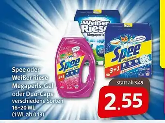 Markant Markt Spee Oder Weißer Riese Megaperls, Gel Oder Duo-caps Angebot