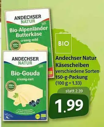 Markant Markt Andechser Natur Käsescheiben Angebot