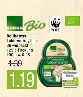 Marktkauf Edeka Bio Delikatess Leberwurst Angebot