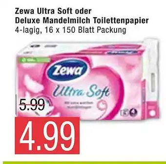 Marktkauf Zewa Ultra Soft Oder Deluxe Mandelmilch Toilettenpapier Angebot