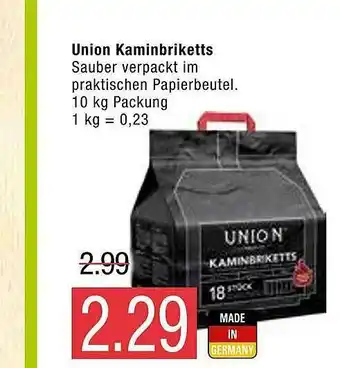 Marktkauf Union Kaminbriketts Angebot