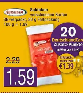 Marktkauf Schinken Abraham Angebot