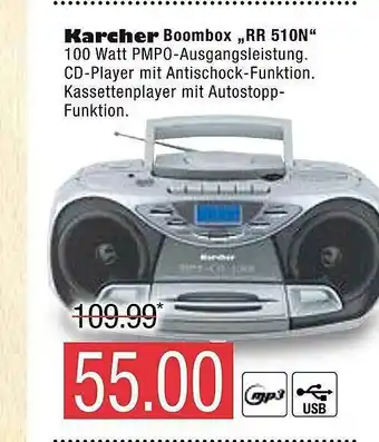 Marktkauf Karcher Boombox „rr 510n” Angebot