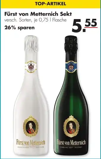 Handelshof Fürst von Metternich Sekt 0,75 L Angebot