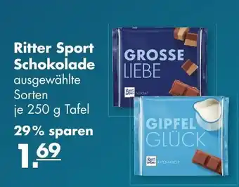 Handelshof Ritter Sport Schokolade 250g Angebot