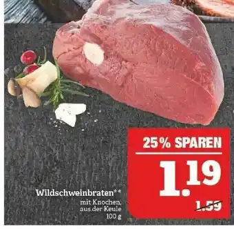 Marktkauf Wildschweinbraten Angebot