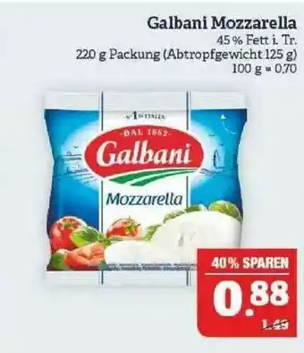 Marktkauf Galbani Mozzarella Angebot