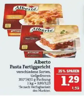 Marktkauf Alberto Pasta Fertiggericht Angebot