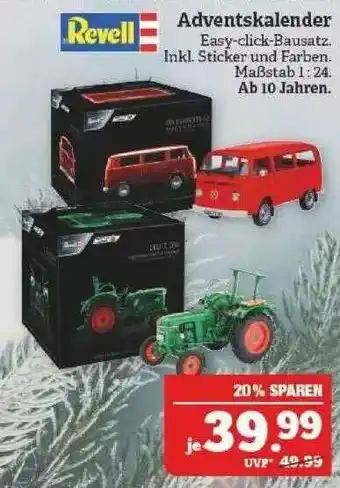 Marktkauf Revell Adventskalender Angebot