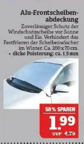 Marktkauf Alu-frontscheiben-abdeckung Angebot