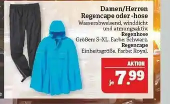 Marktkauf Damen Herren Regencape Oder -hose Angebot